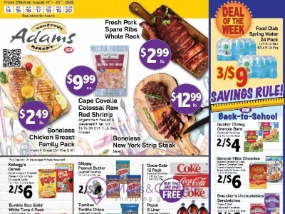 Adams hometown market Flyer