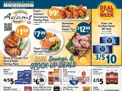 Adams hometown market Flyer