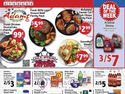 Adams hometown market Flyer