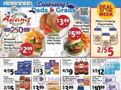 Adams hometown market Flyer