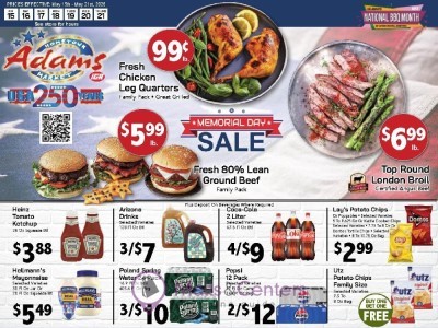 Adams hometown market Flyer