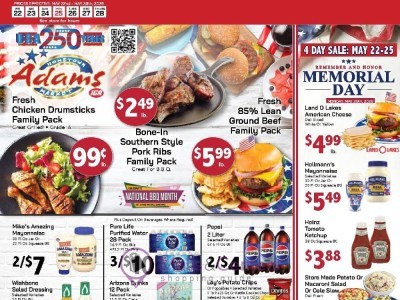 Adams hometown market Flyer