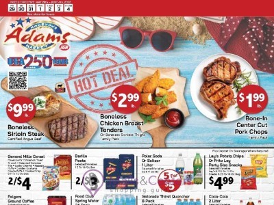 Adams hometown market Flyer