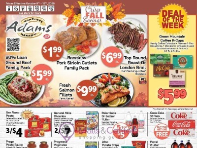 Adams hometown market Flyer