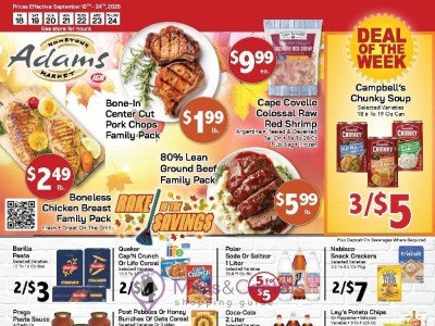 Adams hometown market Flyer
