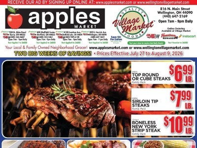 Thumbnail - Apples Market Current Ad Flyer - 07/27/2026 - 08/09/2026