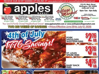 Thumbnail - Apples Market Current Ad Flyer - 06/29/2026 - 07/12/2026
