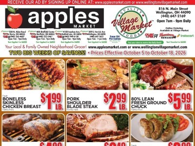Thumbnail - Apples Market Current Ad Flyer - 10/05/2026 - 10/18/2026
