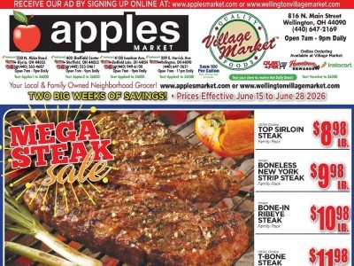 Thumbnail - Apples Market Next Ad Flyer - 06/15/2026 - 06/28/2026