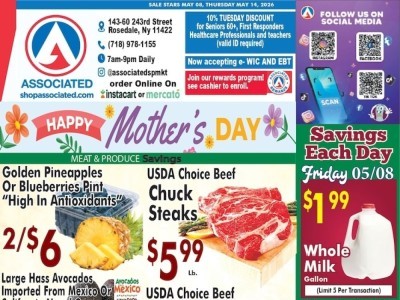 Thumbnail - Associated Supermarkets Flyer - 05/08/2026 - 05/14/2026