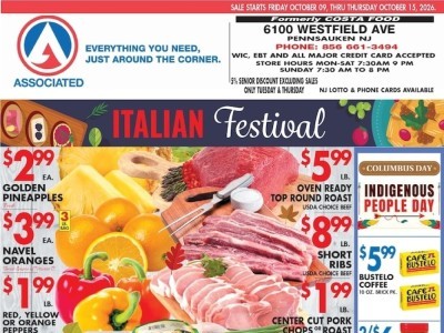 Thumbnail - Associated Supermarkets Flyer - 10/09/2026 - 10/13/2026