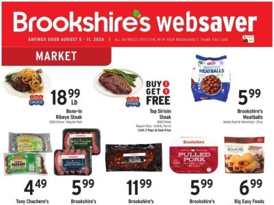 Thumbnail - Brookshire's Food & Pharmacy websaver Flyer - 08/05/2026 - 08/11/2026