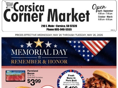 Corsica Corner Market Flyer