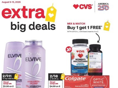 Thumbnail - CVS Pharmacy circular Flyer - 08/09/2026 - 08/15/2026