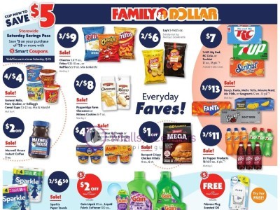 Family Dollar circular Flyer
