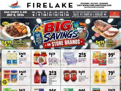 Thumbnail - FireLake Discount Foods Current Ad Flyer - 07/08/2026 - 07/14/2026