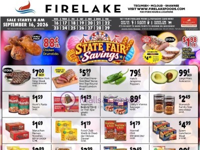 Thumbnail - FireLake Discount Foods Current Ad Flyer - 09/16/2026 - 09/29/2026