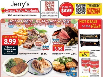 Thumbnail - Great Valu Markets Current Ad Flyer - 09/30/2026 - 10/06/2026