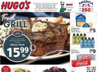 Hugo's Current Ad Flyer
