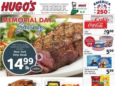 Hugo's Current Ad Flyer