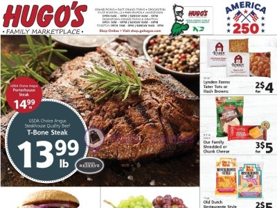 Hugo's Current Ad Flyer