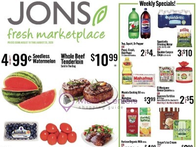 Thumbnail - Jons Fresh Marketplace 15300 Goldenwest St, Westminster, CA 92683 Flyer - 08/19/2026 - 08/25/2026