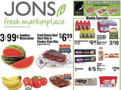 Jons Fresh Marketplace 1601 N Vermont Ave, Los Angeles, CA 90027 Flyer