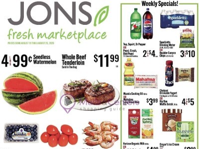 Jons Fresh Marketplace 600 E Colorado St, Glendale, CA 91205 Flyer