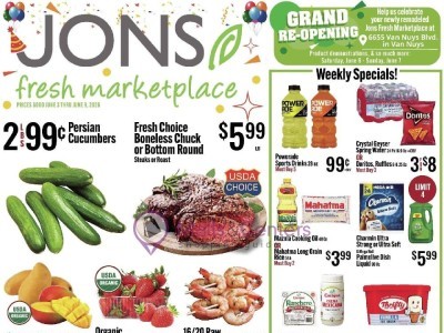 Jons Fresh Marketplace 7134 Sepulveda Blvd, Van Nuys, CA 91405 Flyer