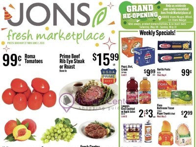 Jons Fresh Marketplace 7134 Sepulveda Blvd, Van Nuys, CA 91405 Flyer