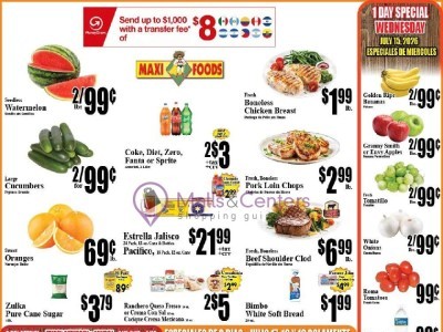 Thumbnail - Maxi Foods Markets University Location Flyer - 07/15/2026 - 07/15/2026