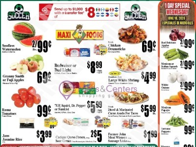Thumbnail - Maxi Foods Markets University Location Flyer - 06/10/2026 - 06/10/2026