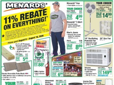 Thumbnail - Menards weekly Flyer - 08/05/2026 - 08/17/2026
