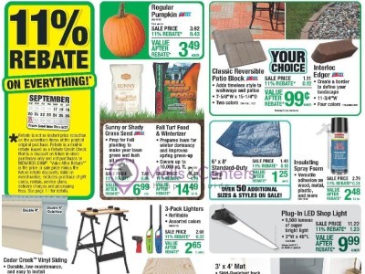 Thumbnail - Menards weekly Flyer - 09/16/2026 - 09/27/2026