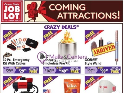 Ocean State Job Lot comingattractions Flyer