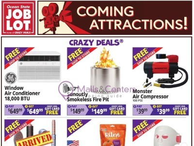 Ocean State Job Lot comingattractions Flyer
