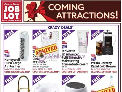 Ocean State Job Lot comingattractions Flyer