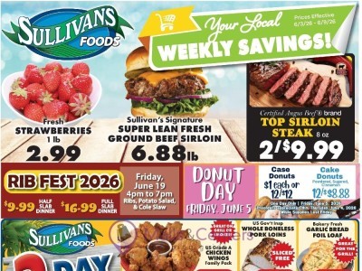 Thumbnail - Sullivan's Foods Current Ad Flyer - 06/03/2026 - 06/09/2026