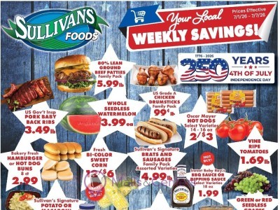 Thumbnail - Sullivan's Foods Next Ad Flyer - 07/01/2026 - 07/07/2026