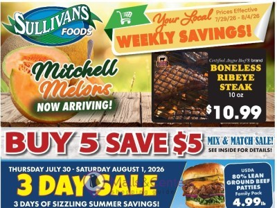 Sullivan's Foods Next Ad Flyer