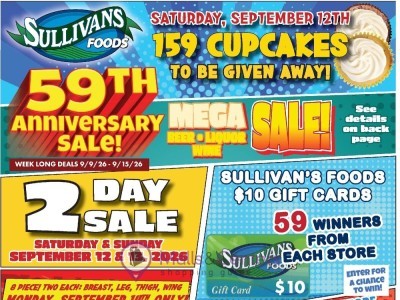 Thumbnail - Sullivan's Foods Next Ad Flyer - 09/09/2026 - 09/15/2026