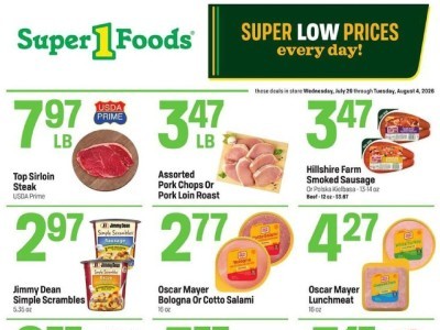 Super1Foods hotsheetweekly Flyer
