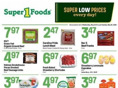 Thumbnail - Super1Foods hotsheetweekly Flyer - 05/20/2026 - 05/26/2026