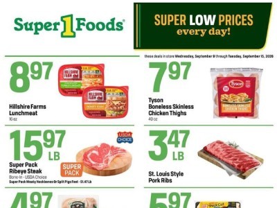 Super1Foods hotsheetweekly Flyer