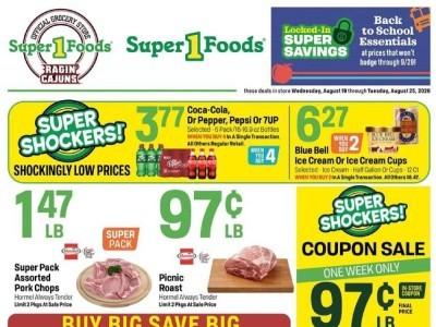 Thumbnail - Super1Foods weeklyad Flyer - 08/19/2026 - 08/25/2026