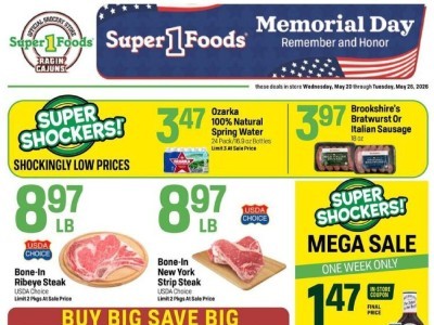 Thumbnail - Super1Foods weeklyad Flyer - 05/20/2026 - 05/26/2026
