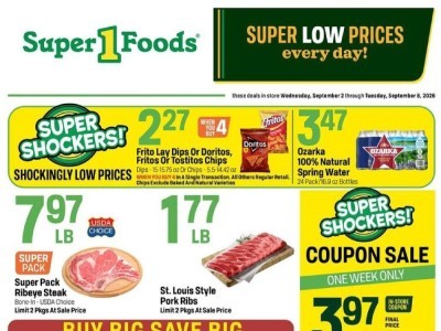 Thumbnail - Super1Foods weeklyad Flyer - 09/02/2026 - 09/08/2026