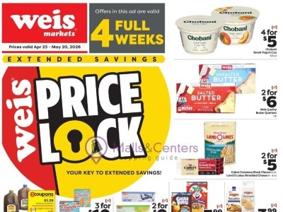 Thumbnail - Weis Markets monthly Flyer - 04/23/2026 - 05/20/2026