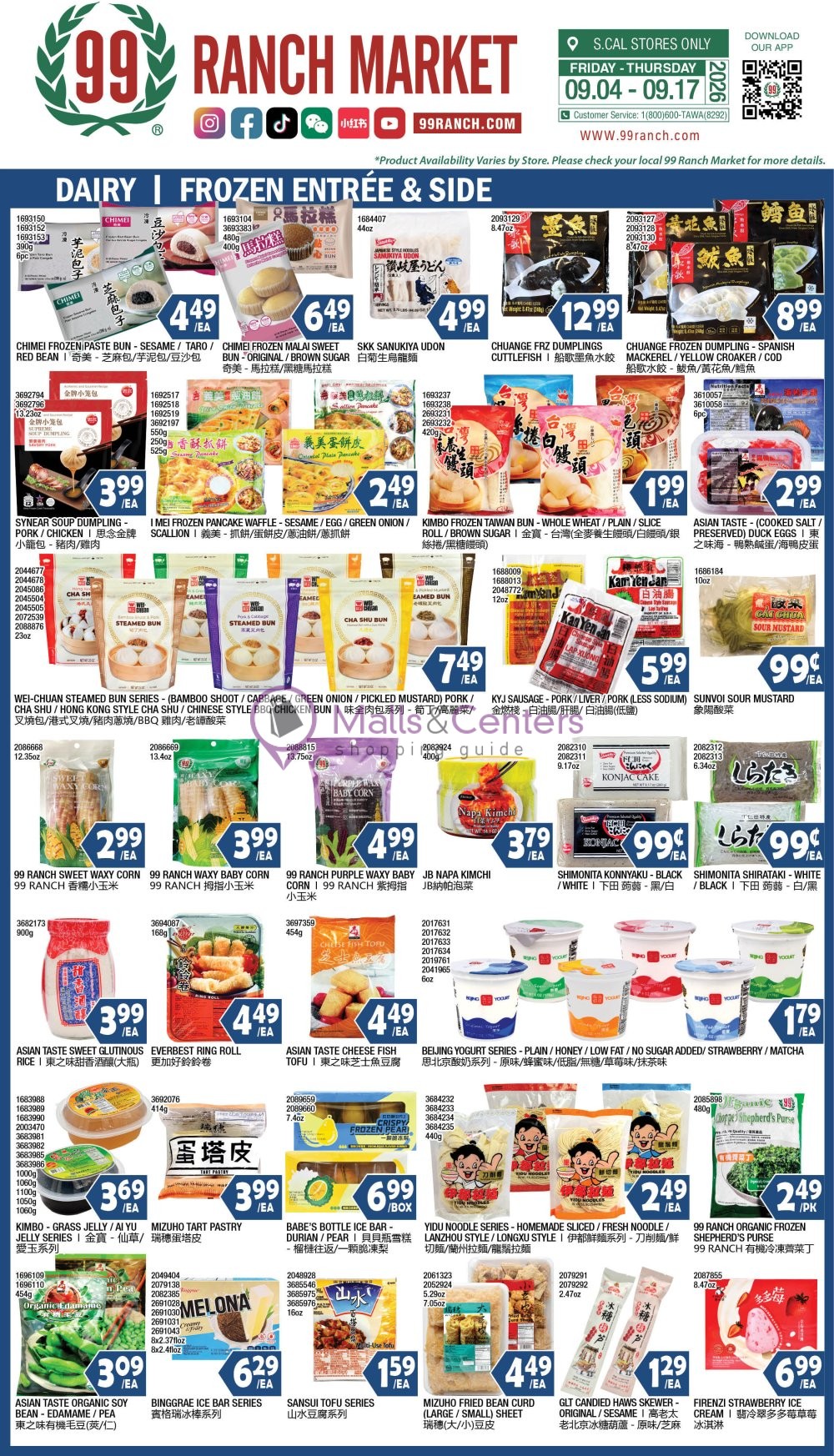 Weekly ad for 99 Ranch Market valid: 09/04/2026 - 09/10/2026, page 8