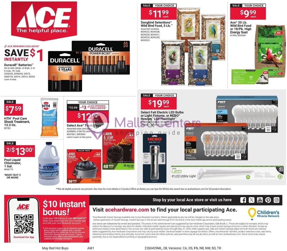 Weekly ad for Ace Hardware valid: 04/29/2026 - 05/31/2026, page 8